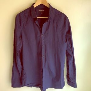 Michael Kors Blue Slim fit Button down